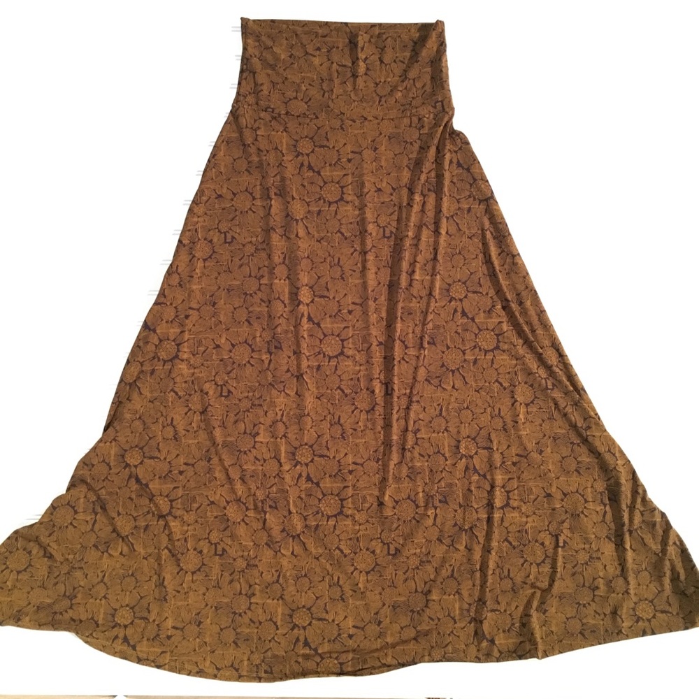 Lularoe Maxi skirt sunflower print